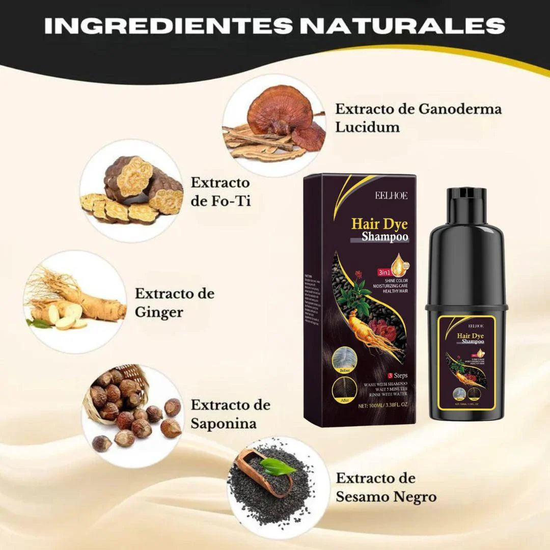 2x1 Champú AntiCanas HairDye 100ml - Para Mujeres y Hombres